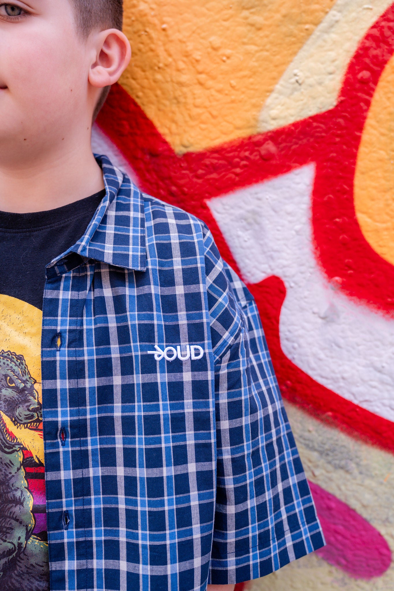 ROUD GLOBAL SHORT SLEEVE SHIRT - NAVY CHECK