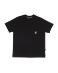 ROUD GLOBAL POCKET TEE — BLACK