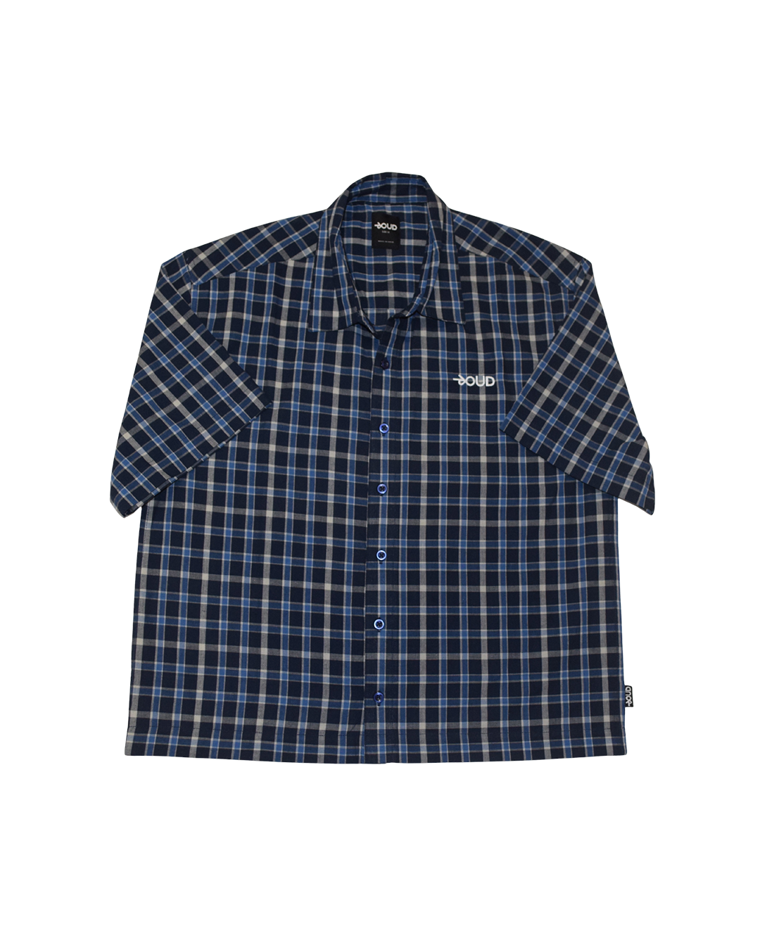 ROUD GLOBAL SHORT SLEEVE SHIRT - NAVY CHECK